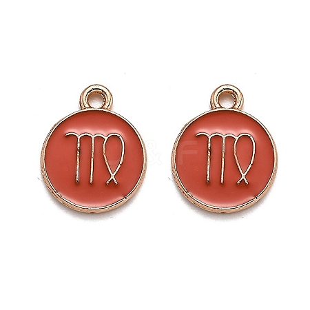 Alloy Enamel Pendants ENAM-S124-01B-12B-1