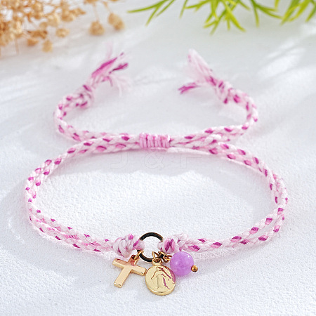 Brass Charm Bracelets TC3588-5-1