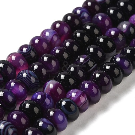 Natural Agate Beads Strands G-H295-C03-01-1