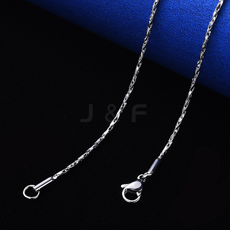 Non-Tarnish 304 Stainless Steel Coreana Chain Necklace NJEW-S420-006C-P-1