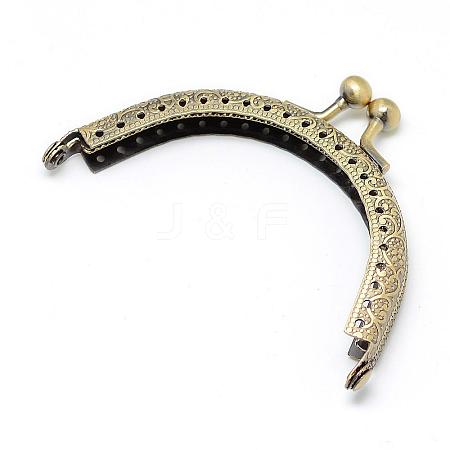 Iron Purse Frame Handle for Bag Sewing Craft Tailor Sewer FIND-T008-130AB-1