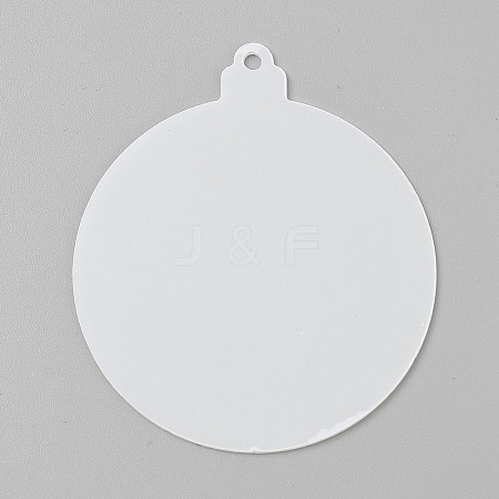 Transparent Acrylic Big Pendants TACR-WH20003-04-1