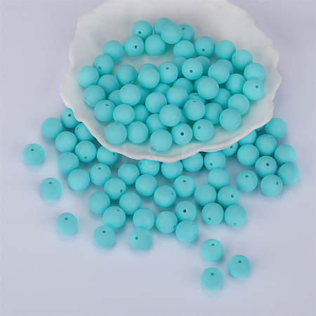 Round Silicone Focal Beads SI-JX0046A-82-1