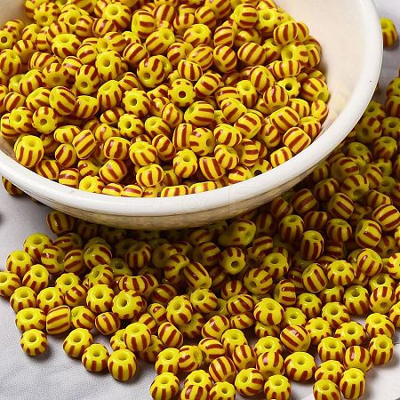 8/0 Opaque Colours Seep Glass Seed Beads SEED-F003-04B-01-1