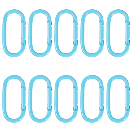 10Pcs Alloy Spring Gate Rings FIND-TA0009-25A-1