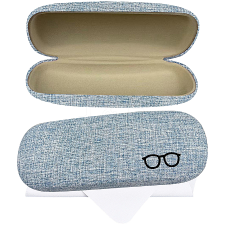 1Pc Oval Polyester Eyeglass Cases AJEW-CN0007-32B-1