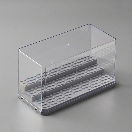 3-Tier Transparent Acrylic Mini Building Block Presentation Boxes LS-ODIS-WH0025-78B-1