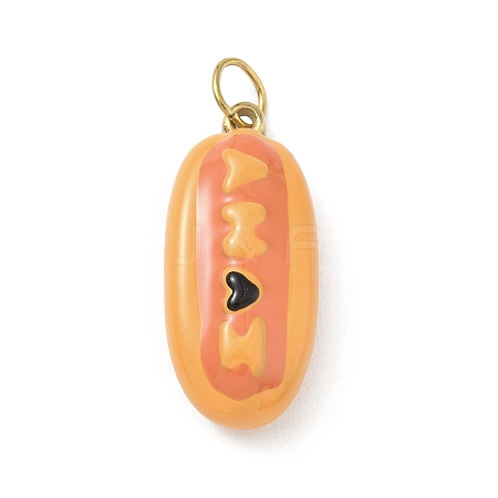 304 Stainless Steel Enamel Pendants STAS-A131-02A-G-1