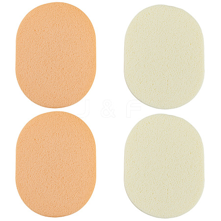 4Pcs 2 Colors PVA Sponge Makeup Powder Puff MRMJ-GF0001-64A-1