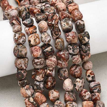 Natural Leopard Skin Jasper Beads Strands G-B161-A03-01-1