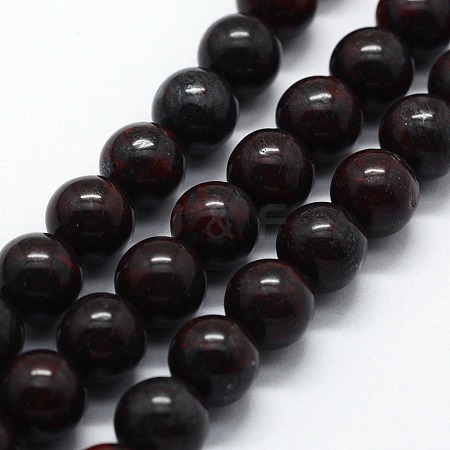 Natural Brecciated Jasper Beads Strands G-I199-31-4mm-1