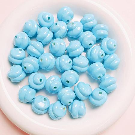 Opaque Acrylic Beads OACR-H034-39C-1