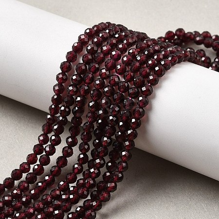 Natural Garnet Beads Strands G-J376-36B-4mm-1