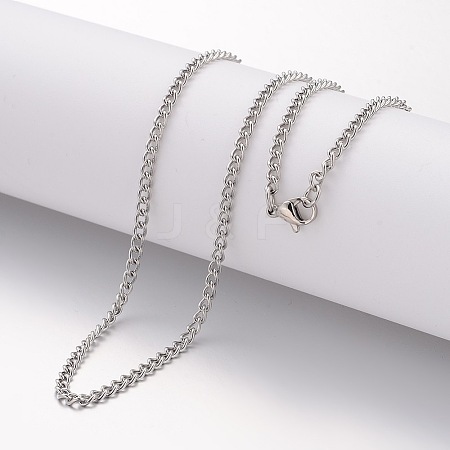Non-Tarnish 304 Stainless Steel Necklace LS-MAK-K004-12P-1