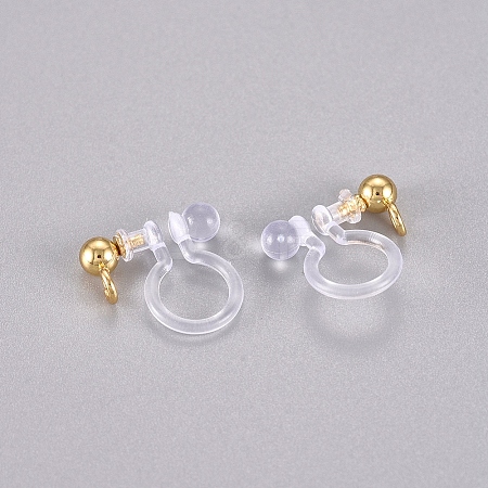 304 Stainless Steel and Plastic Clip-on Earring Findings LS-X-STAS-G225-27G-1
