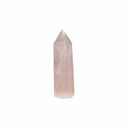 Natural Rose Quartz Hexagonal Prism Display Decorations PW-WG1FC46-01-1