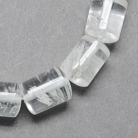 Natural Quartz Crystal Column Beads Strands G-S115-18-1