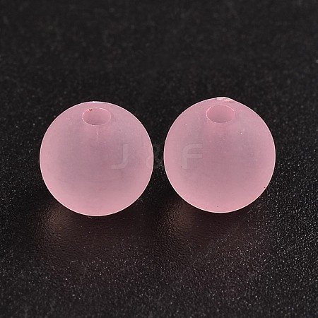 Transparent Acrylic Ball Beads FACR-R021-8mm-15-1
