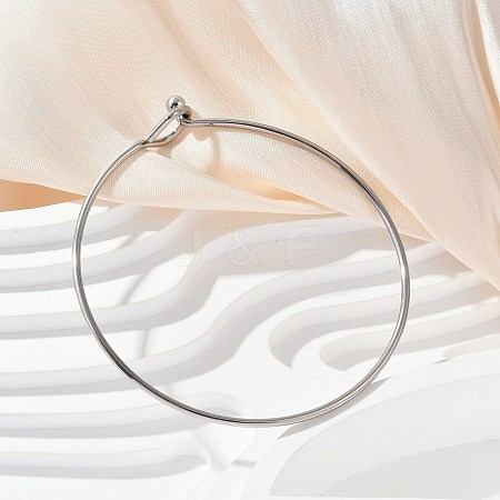 304 Stainless Steel Bangles for Women BJEW-C088-01P-1