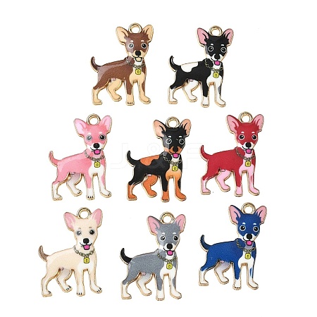 Alloy Enamel Pendants ENAM-T026-01M-1