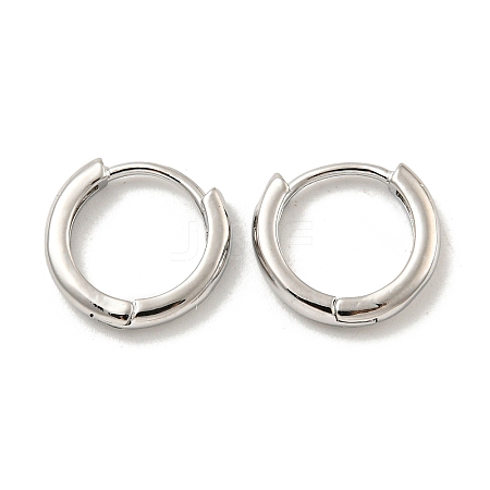 Brass Hoop Earrings EJEW-L211-08E-P-1