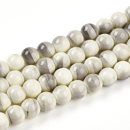 Baking Paint Glass Beads X1-DGLA-N013-8mm-02-1