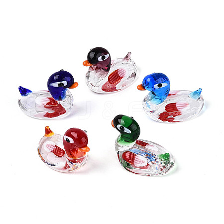 Handmade Lampwork Duck Display Decorations LAMP-T025-14M-1