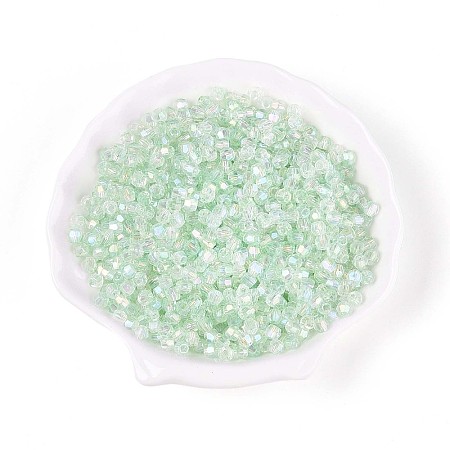 Transparent Spray Painted Glass Beads X1-EGLA-N018-4mm-04-1