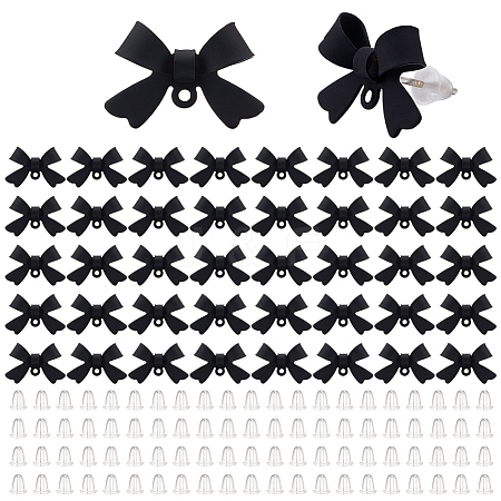 42Pcs Alloy Stud Earring Findings EJEW-ME0001-02A-1