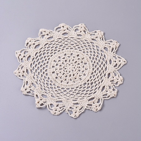 Woven Crochet Coasters Table Mats DIY-WH0157-14-1