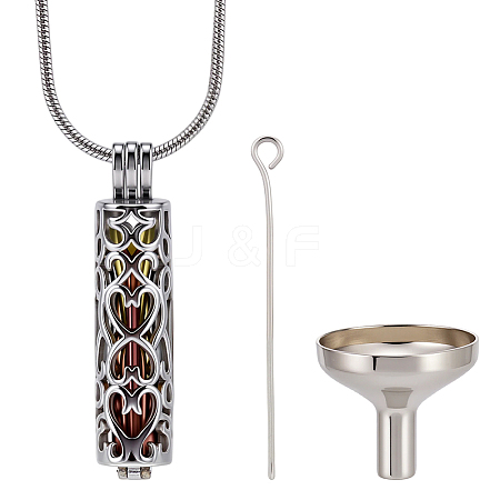 DIY Stainless Steel Pendant Necklaces Making Kits DIY-CN0003-75RC-1