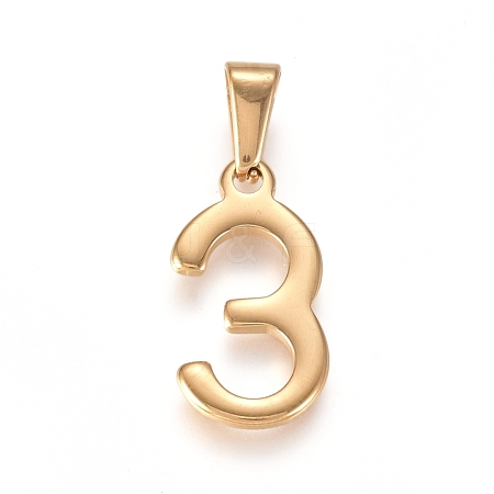 304 Stainless Steel Pendants STAS-L210-05G-G-1