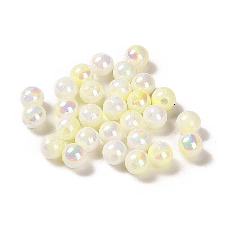 Opaque Acrylic Beads OACR-Z016-01B-13-1