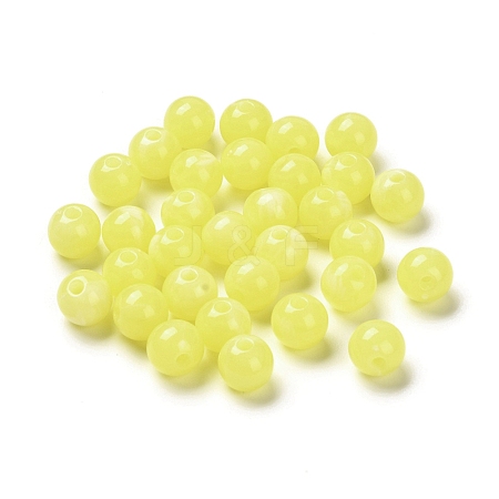 Imitation Jade Acrylic Beads X1-MACR-G066-01D-1