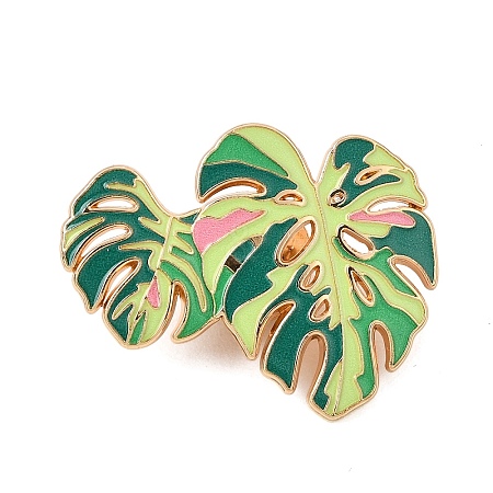 Monstera Leaf Enamel Pin AL-CBAA14E-02C-KCG-1