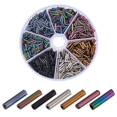 63G 7 Style Glass Bugle Beads SEED-AR0001-43-1