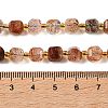 Natural Black Gold Rutilated Quartz Beads Strands GG-CBABD99-03A-5