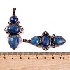 Natural Lapis Lazuli Pendants G-Q158-04-03-3