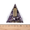 Orgonite Pyramid Resin Energy Generators DJEW-N003-07B-4