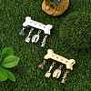 2Pcs 2 Colors Bone Zinc Alloy Lapel Pins for Backpack Clothes JEWB-CJ0003-14-5