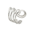 304 Stainless Steel Multi-layer Cuff Rings for Women RJEW-G338-16P-4