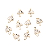 Brass Micro Pave Colorful Cubic Zirconia Pendants KK-C100-09G-4