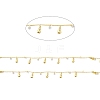Rack Plating Brass Curb Chains CHC-C025-05G-2