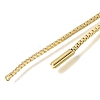 Adjustable Brass Box Chain Slider Bracelet Makings KK-A303-50G-3