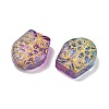 Baking Paint Transparent Glass Beads DGLA-N018-14C-2