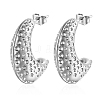 Non-Tarnish 304 Stainless Steel Stud Earrings OQ6832-01-1