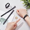 Flat PU Imitation Leather Cord Bracelets for Women Men BJEW-WH0020-70B-3