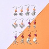 Halloween Theme Alloy & Imitation Jade Acrylic Dangle Earrings EJEW-FS00004-7