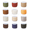 SUPERFINDINGS 12 Rolls 12 Colors Faux Suede Cord LW-FH0001-01A-1