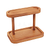 2-Tier Oval Wood Display Racks ODIS-WH0025-127A-6